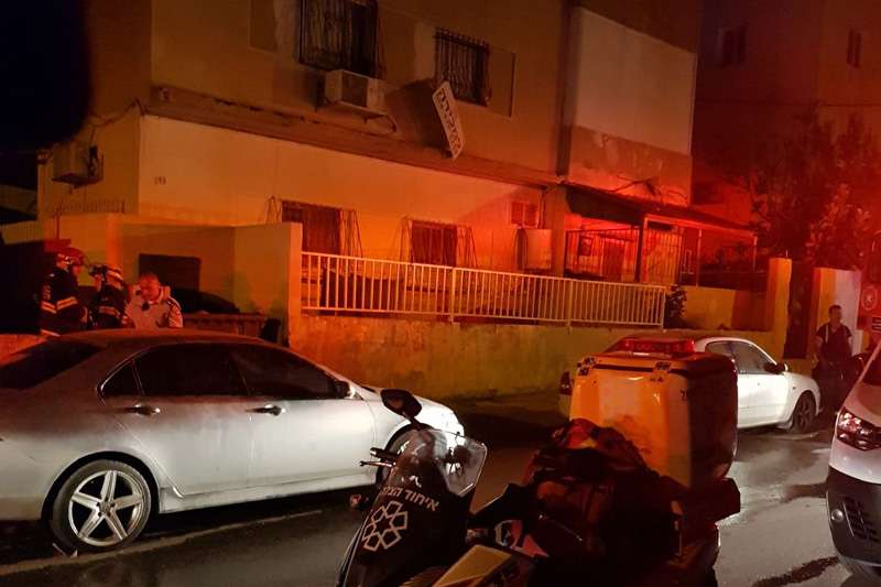 שריפה, רחוב השומר, חיפה | צילום: איחוד הצלה