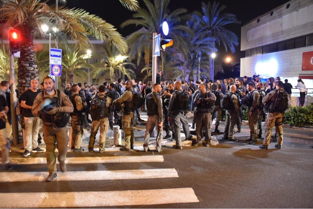 העיר התחתית, הערב | צילום: משטרת ישראל