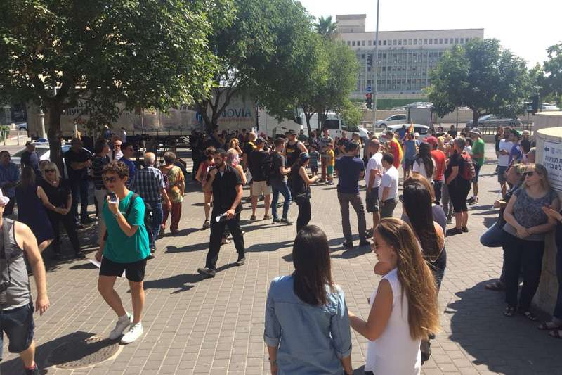 מחאת הקהילה הגאה בחיפה | צילום: רדיו חיפה