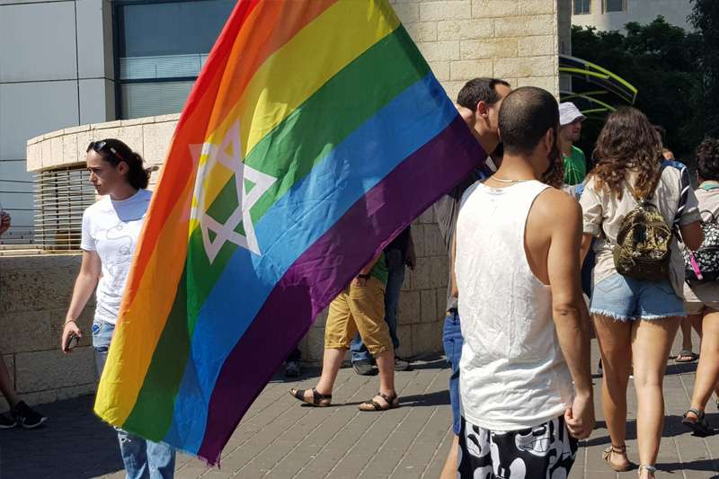 מחאת הקהילה הגאה בחיפה | צילום: רדיו חיפה