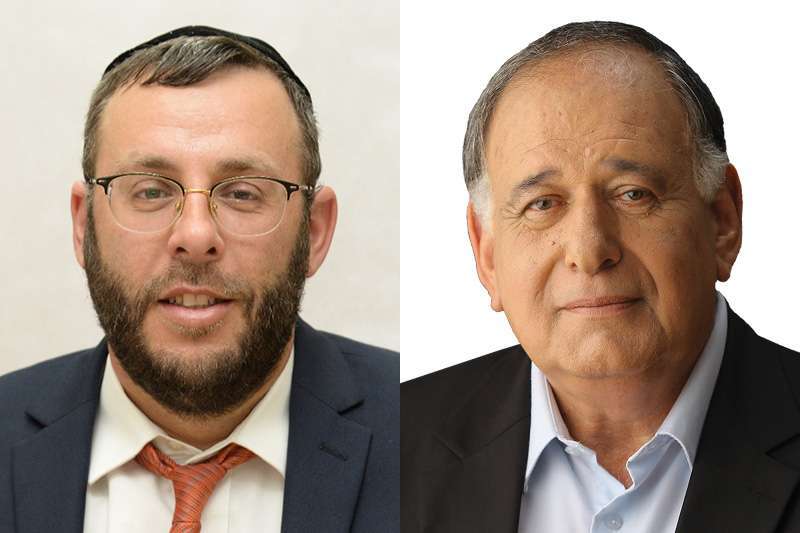 יונה יהב (צילום: ראובן קפוצ'ינסקי) ונתנאל חייק (צילום: אהרן ב. ליבוביץ)