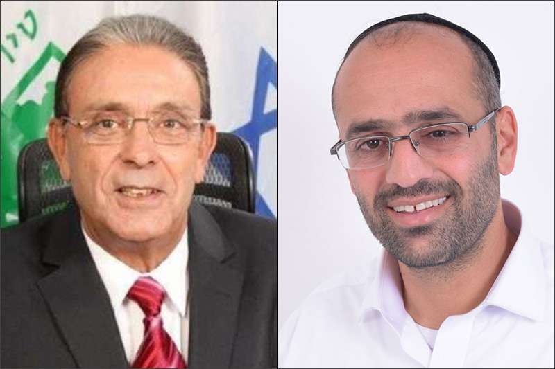 כפיר עובדיה (צילום: חן בלחנס) ואריה טל (תמונה: דוברות עיריית טירת כרמל)