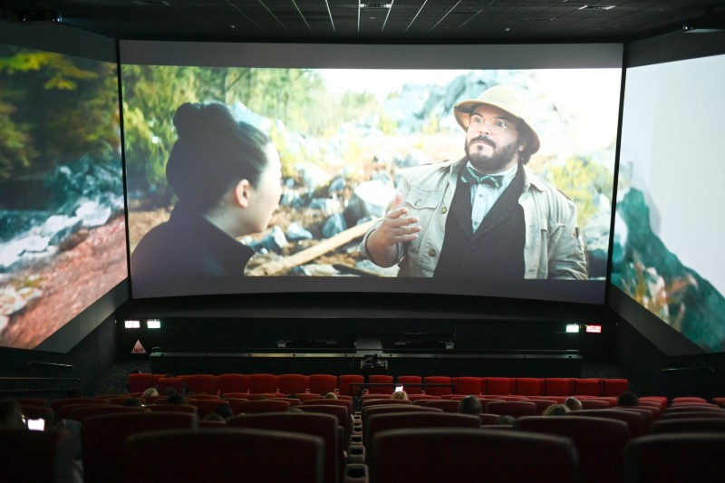 אולם ה-ScreenX בסינמול | צילום: רדיו חיפה