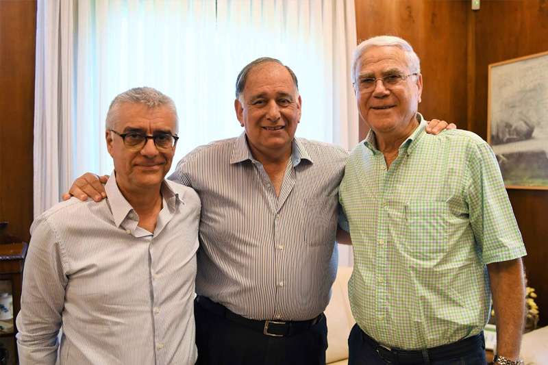 יעקב שחר, יונה יהב ועוזי מור | צילום: ראובן כהן