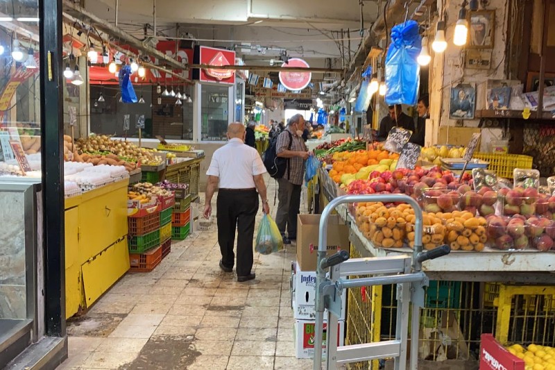 שוק תלפיות, הבוקר | צילום: ראובן כהן, דוברות עיריית חיפה