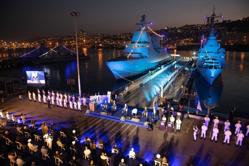 טקס קבלת ספינת הטילים אח"י אילת, בבסיס חיל הים בחיפה | צילום: דו"צ