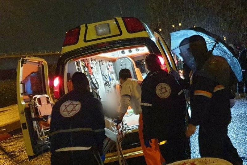 זירת התאונה | צילום: מד"א