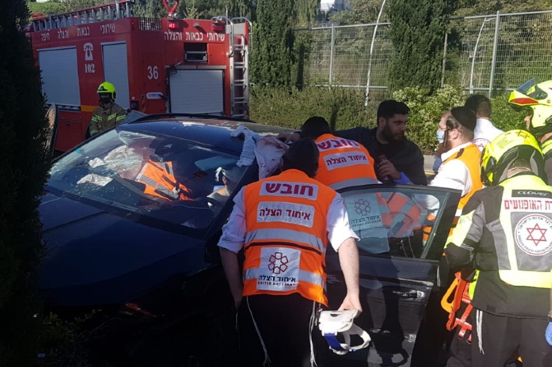 זירת התאונה | צילום: רדיו חיפה