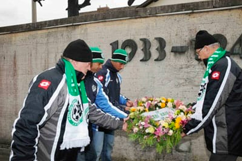 ביקור במחנה דכאו | צילום: באדיבות מכבי חיפה האתר הרשמי