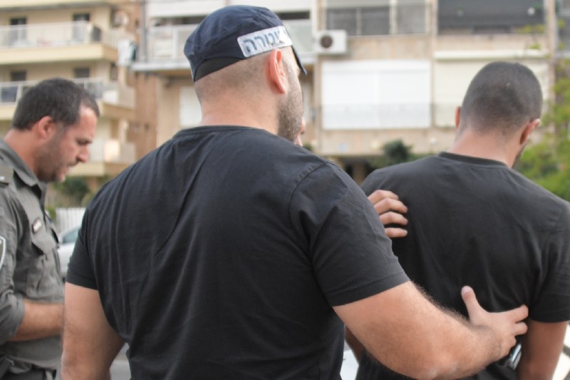מעצר החשודים | צילום: דוברות המשטרה
