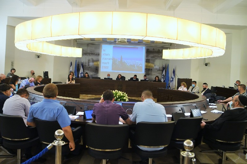 ישיבת מועצת העיר, אמש | צילום: ראובן כהן, דוברות עיריית חיפה