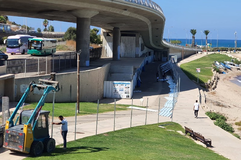 תחילת העבודות להקמת המרכז הימי | צילום: דוברות עיריית חיפה