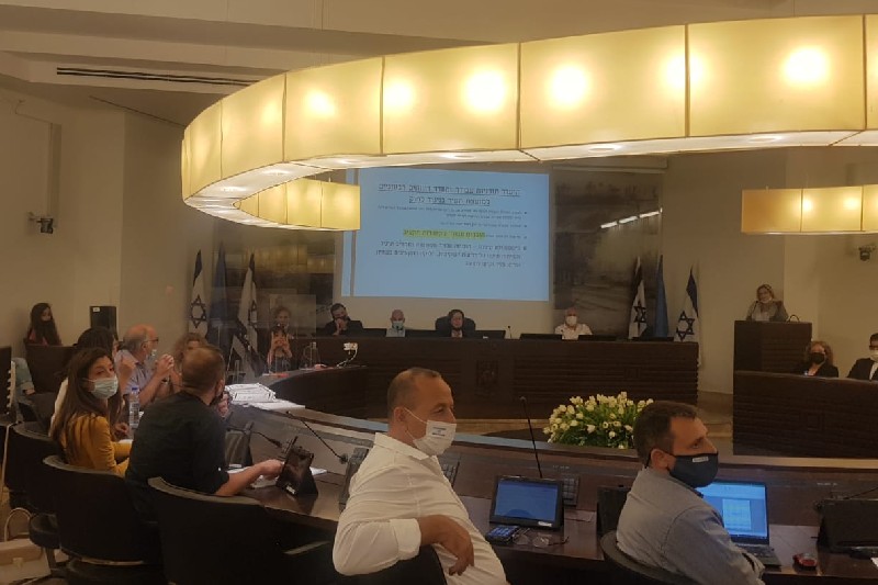 ישיבת מועצת העיר, אמש | צילום: רדיו חיפה