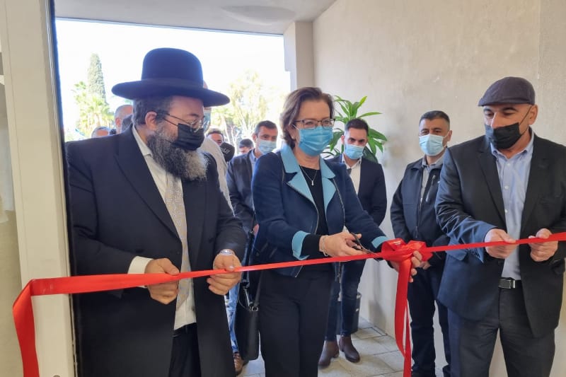עינת קליש חונכת את בית החולים הסיעודי וינדזור | צילום: רדיו חיפה
