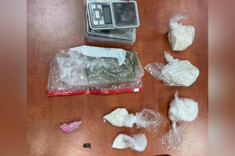 קוקאין שנתפס בחיפוש | צילום: דוברות המשטרה