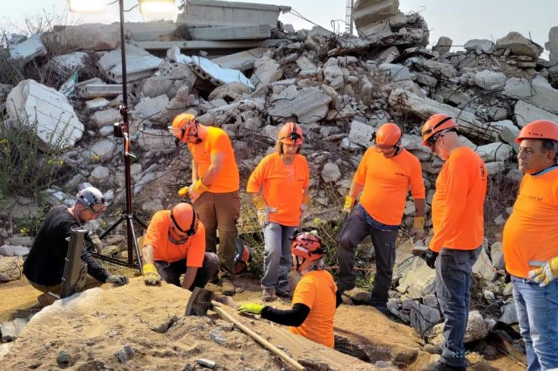 תרגיל יחידת החילוץ העירונית חיפה | צילום: לאוניד רזניק אגף הביטחון וחירום - עיריית חיפה