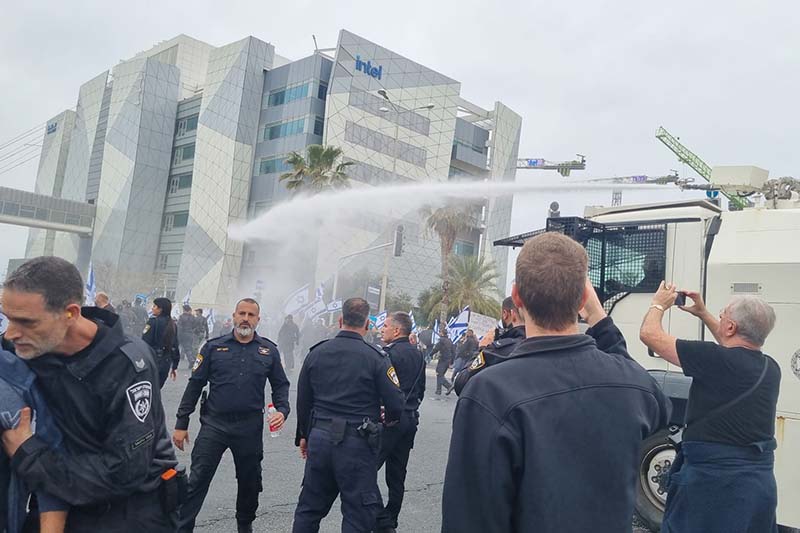 המשטרה הפעילה את המכתזית במת"מ | צילום: רדיו חיפה